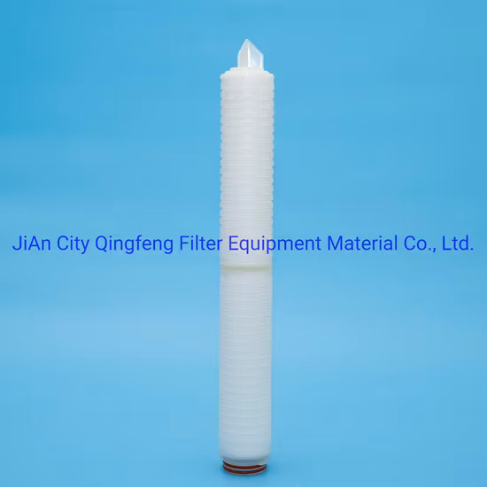 疎水性親水性プリーツPTFE 0.45/1/5ミクロン膜を備えた蒸気滅菌有機溶剤化学薬品用のRoHS認証済み浄水フィルターカートリッジ