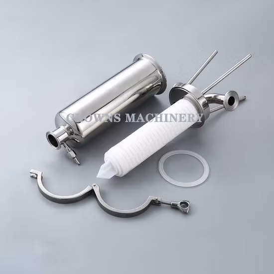 30 インチ衛生ステンレス鋼 304 / 316L 液体フィルター ハウジング